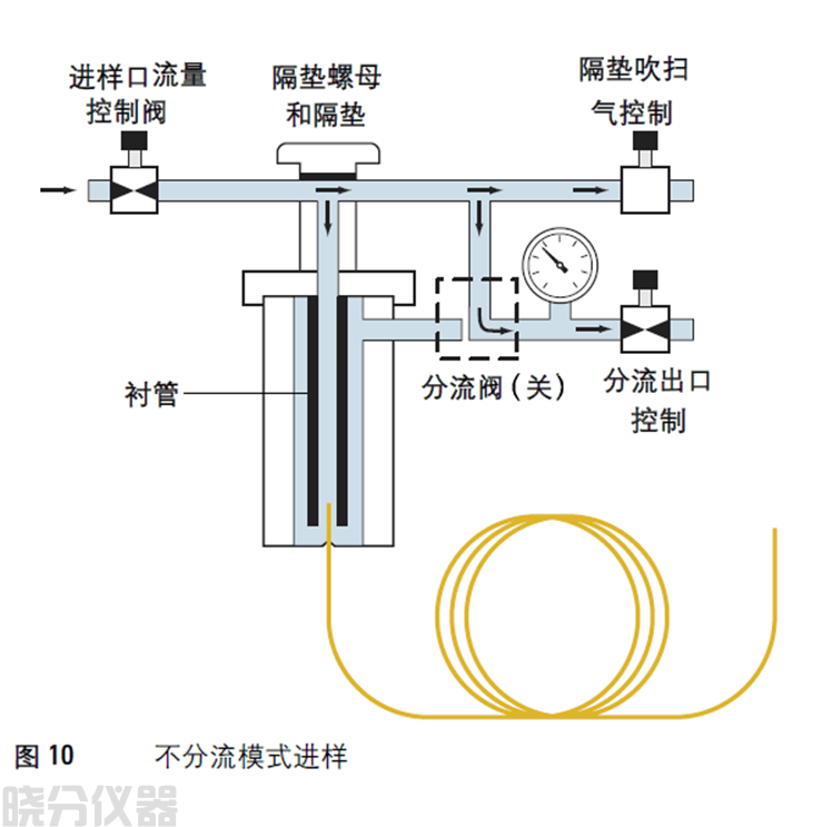 不分流模式进样